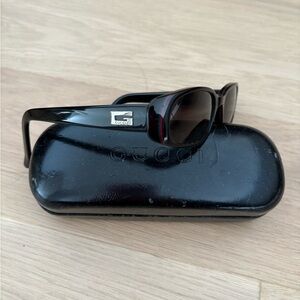 Gucci Black Classic Sunglasses with Protective Case